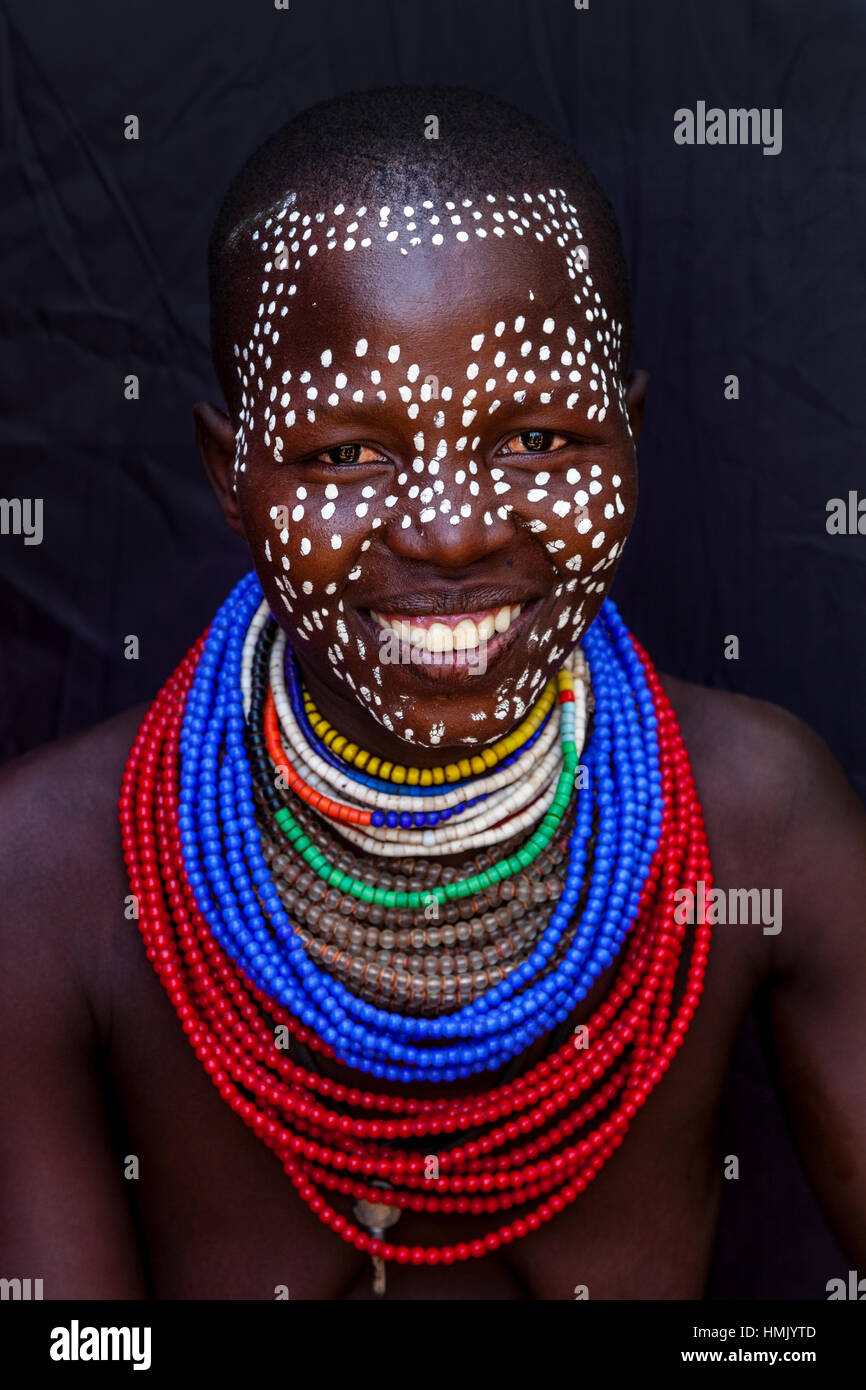 Portrait young woman from karo hi-res stock photography and images - Alamy
