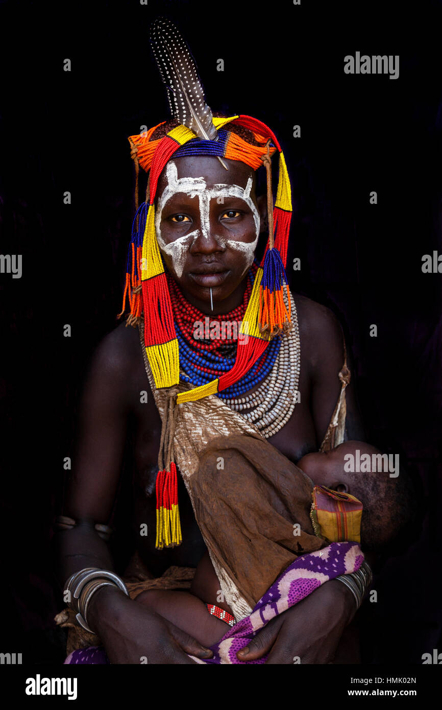 Portrait young woman from karo hi-res stock photography and images - Alamy