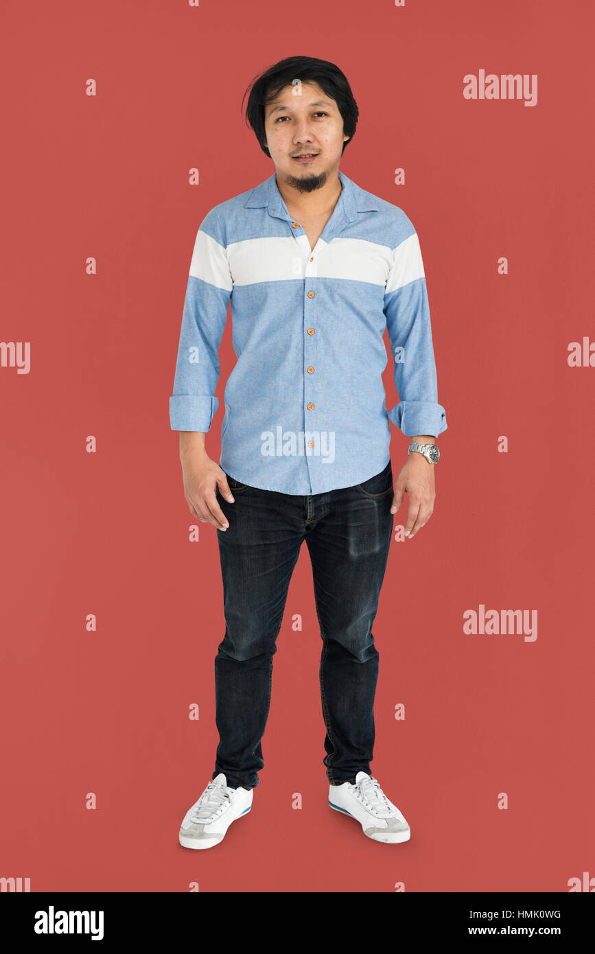 People Man Full Body Studio Shoot Concept Stock Photo - Alamy