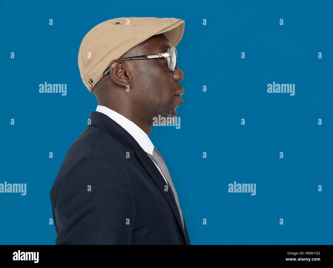 African descent glasses hat hi-res stock photography and images - Alamy