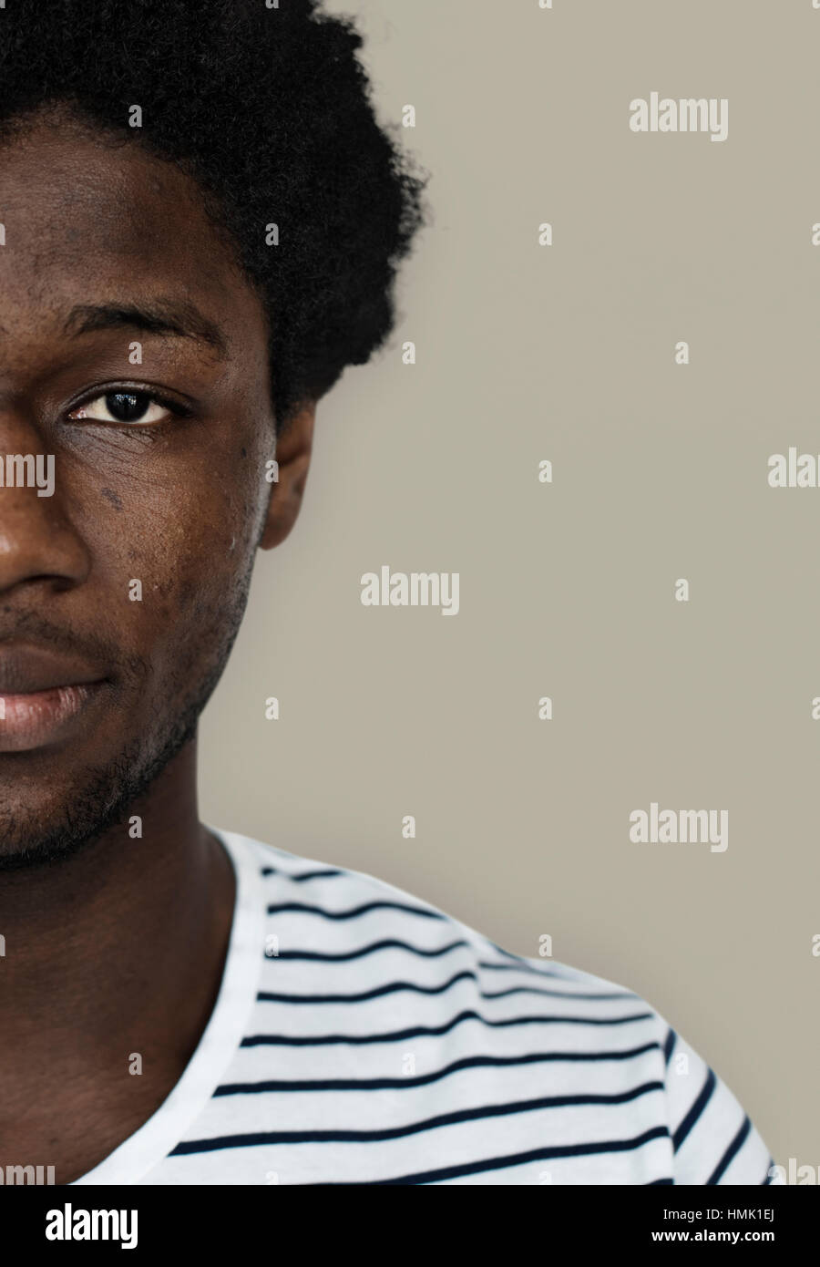 African Descent Man Studio Concept Stock Photo - Alamy