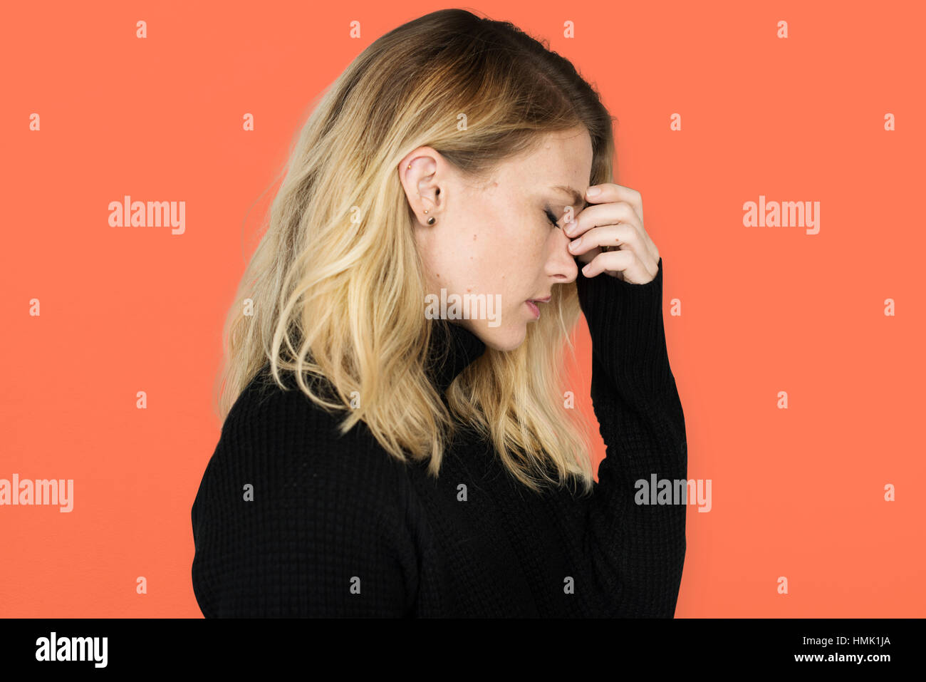 Stressed Failure Problem Sick Stress Unhappy Concept Stock Photo - Alamy