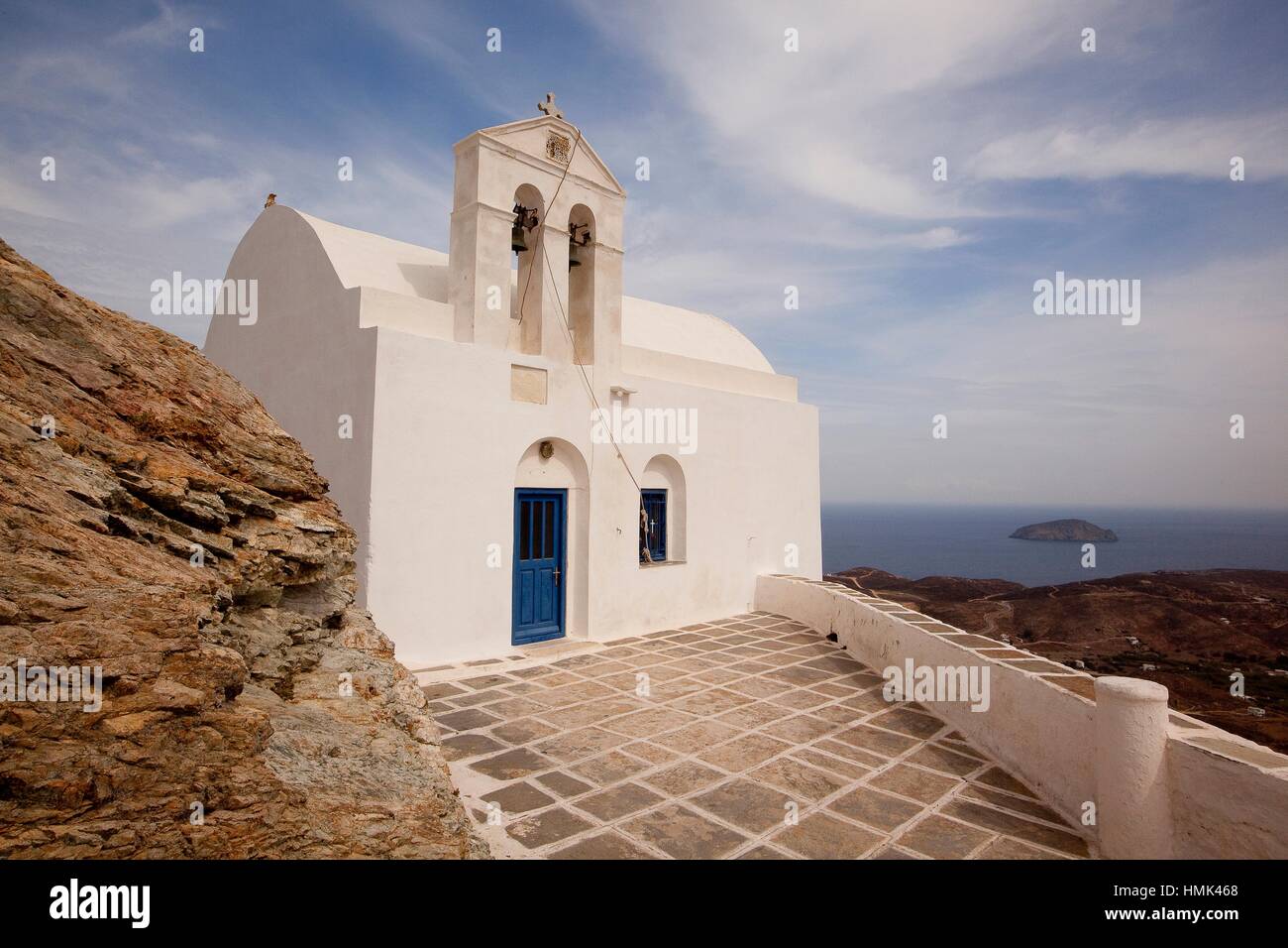 Agios Ioannis Theologos church in the main town Hora, Serifos, Cyclades  Islands, Greek Islands, Greece, Europe Stock Photo - Alamy