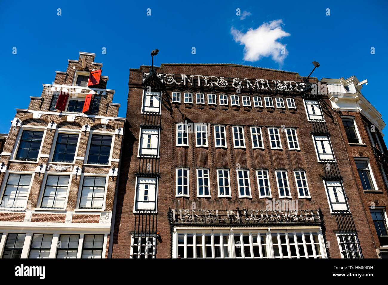 Gunters & Meuser building in Amsterdam, the Netherlands, Europe Stock