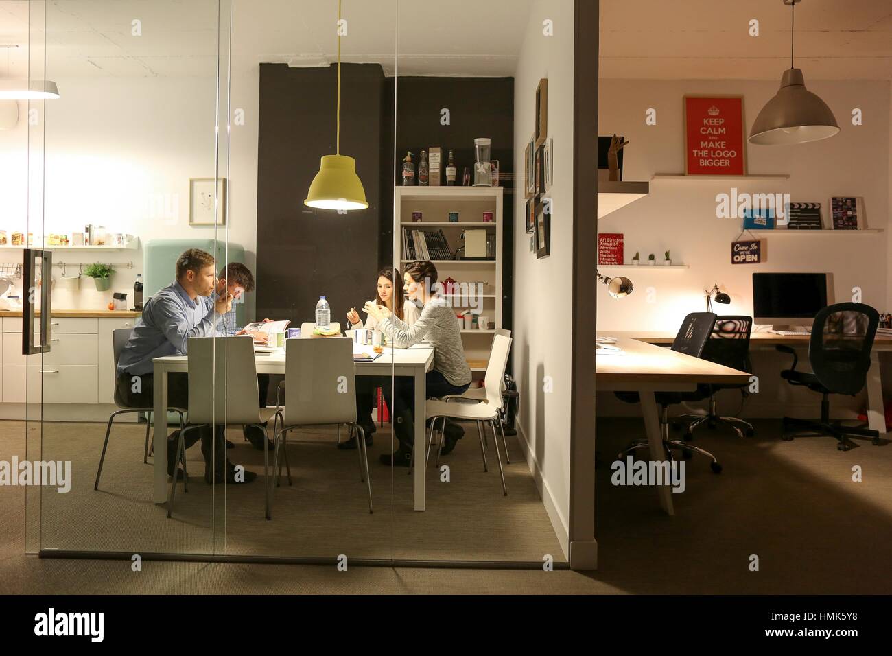 Executive lounge. Advertising agency Stock Photo Alamy