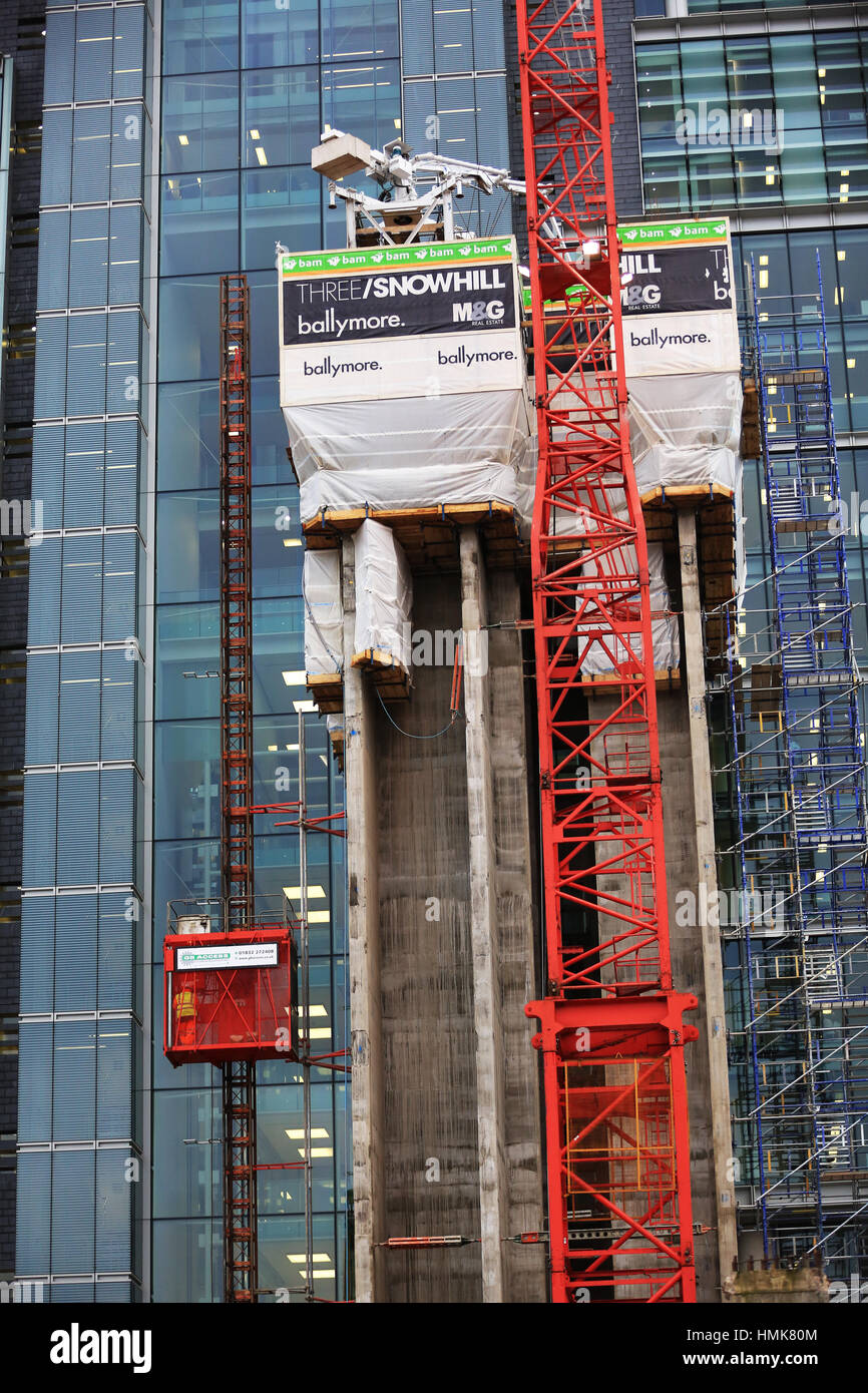 Construction work in Birmingham city centre Stock Photo
