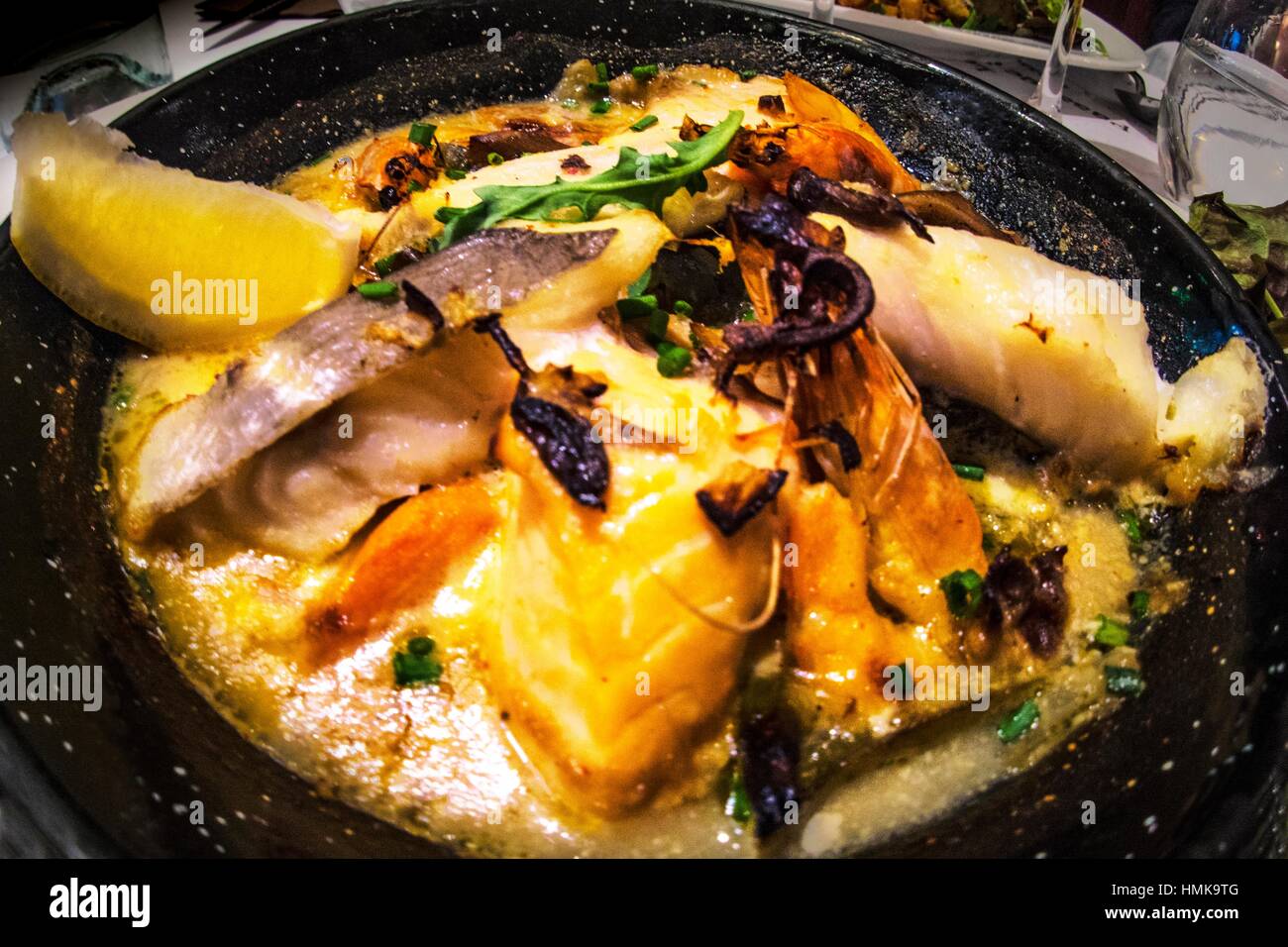 Poisson Au Four Au Vin Blanc