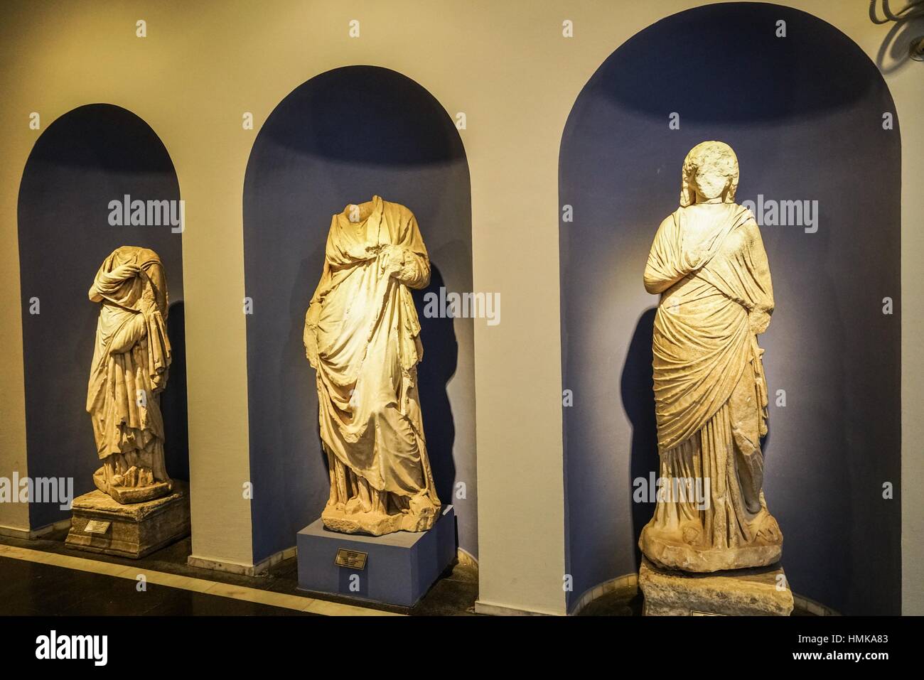 Sculptures from Asklepion (Roman Period). Bergama Museum. Ancient