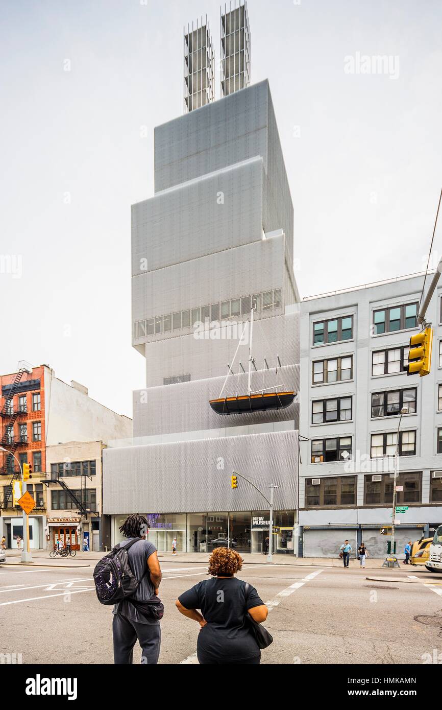 Bowery street and the New Museum of Contemporary Art (architects Kazuyo