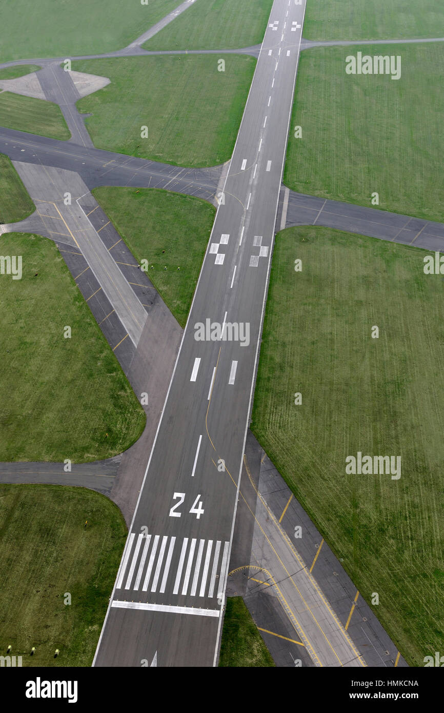 An aerial view of farnborough airport hires stock photography and