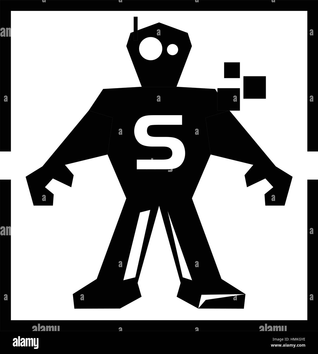 Code Program Robot Education Initial S Stock Vector Image & Art - Alamy