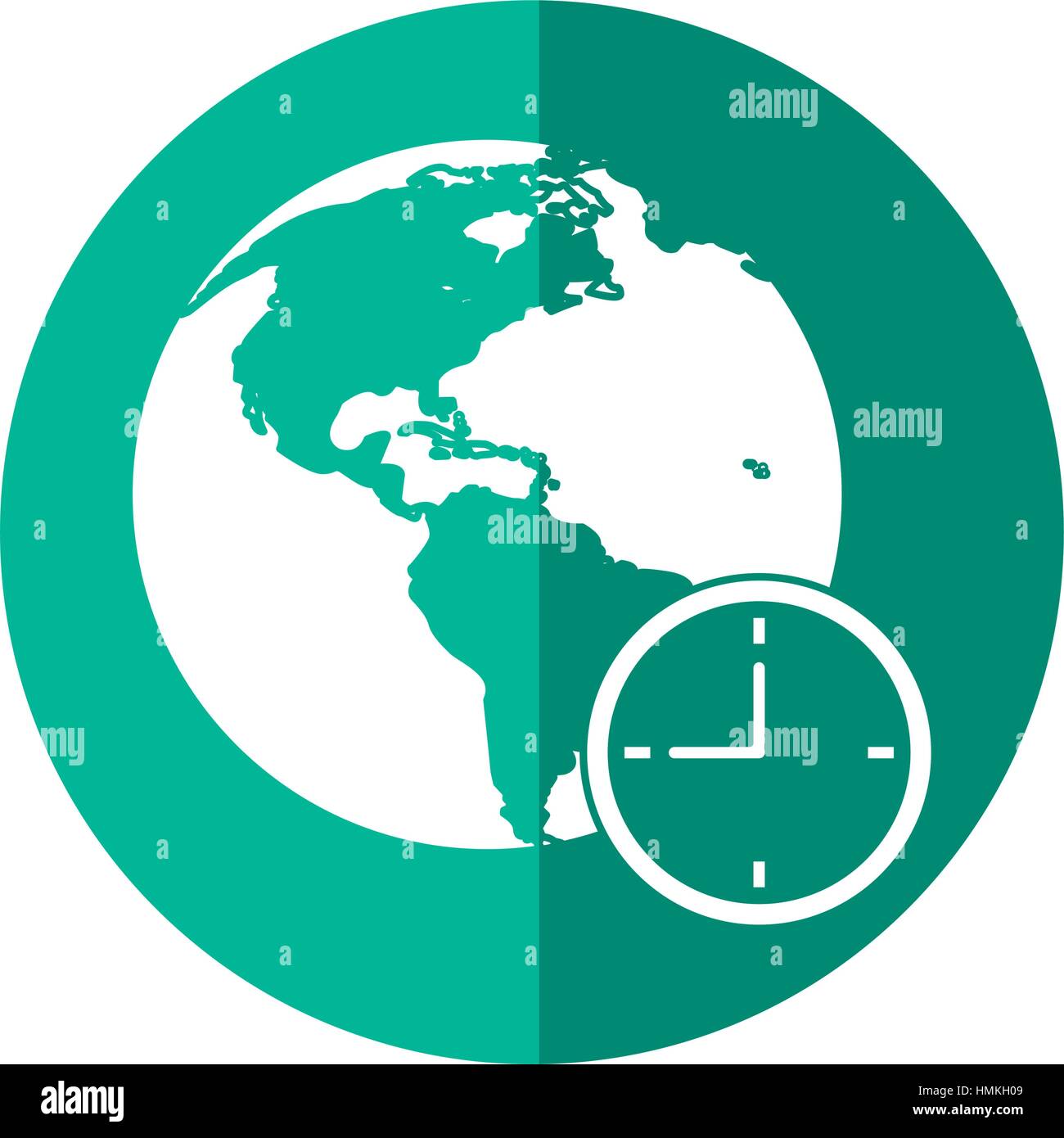 global world clock business concept shadow Stock Vector Image & Art Alamy