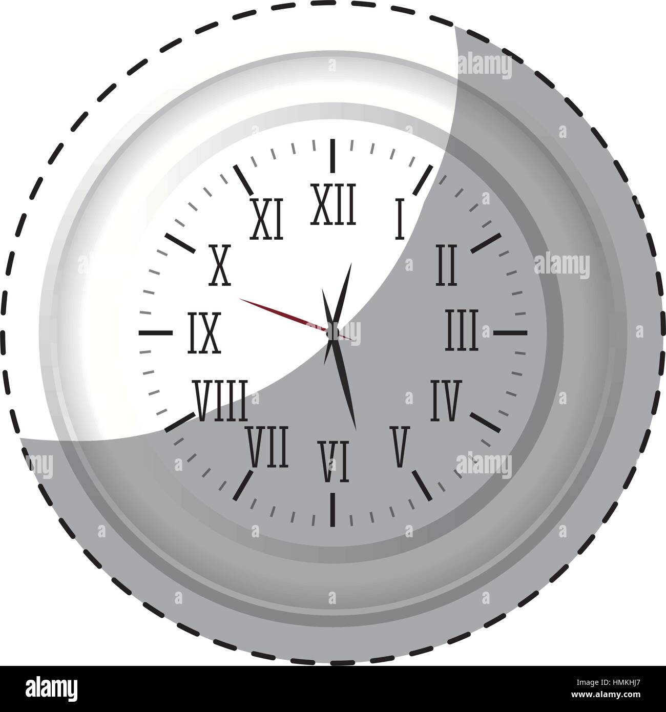 wall clock icon image design, vector illustration Stock Vector Image ...