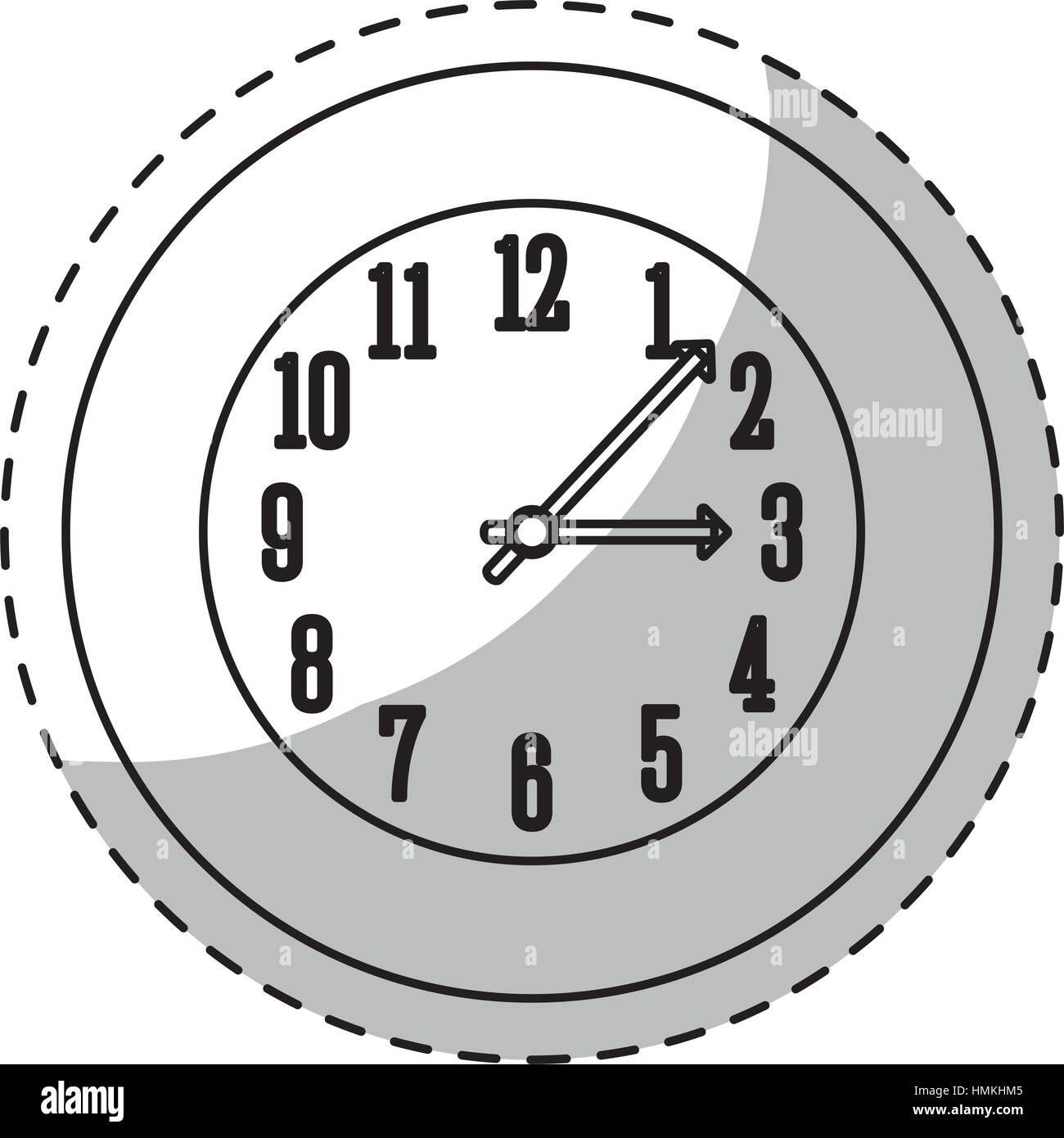 wall clock icon image design, vector illustration Stock Vector Image ...