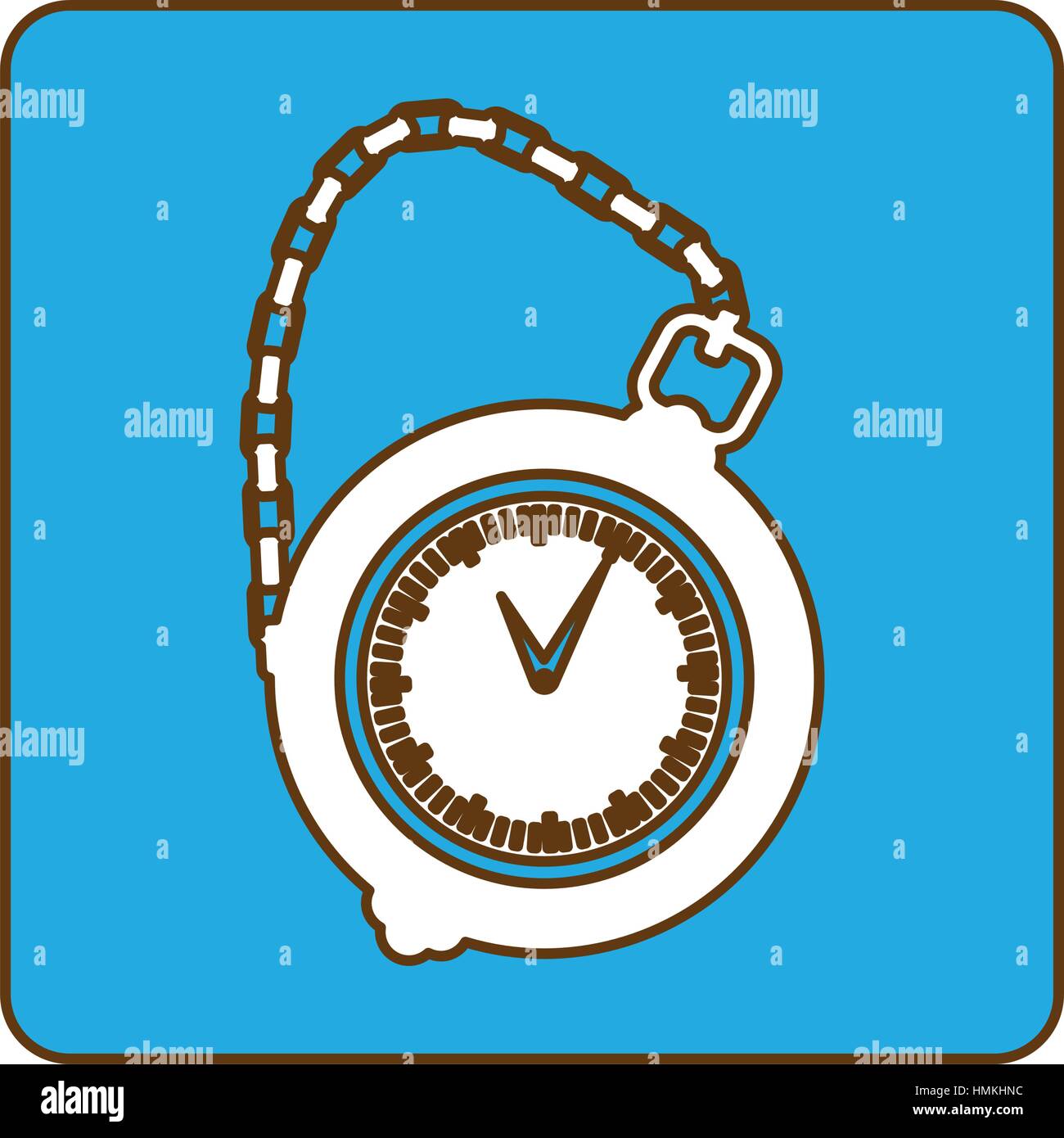 blue pocket watch icon image, vector illustration image Stock Vector ...