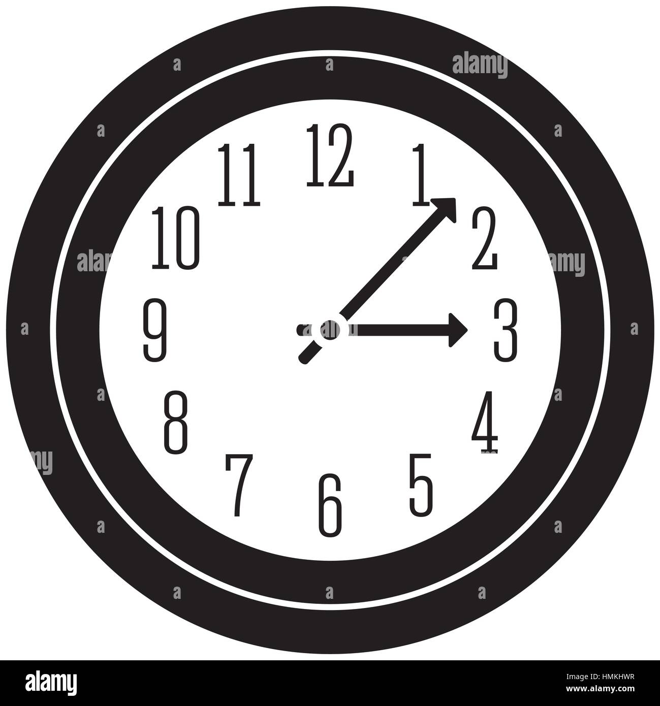 round wall clock icon image vector illustration design Stock Vector ...