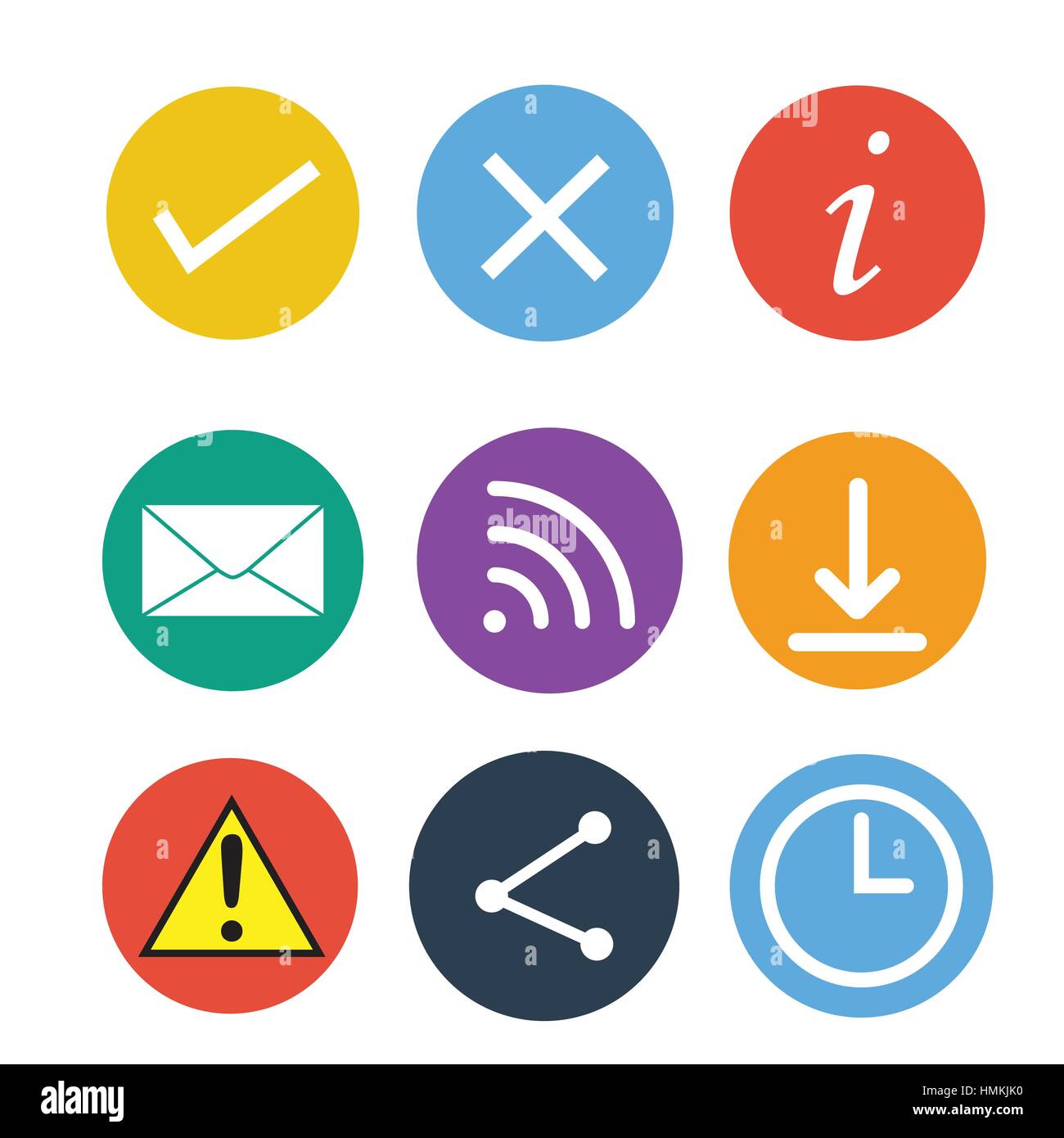 Set of web icons Stock Vector Image & Art - Alamy
