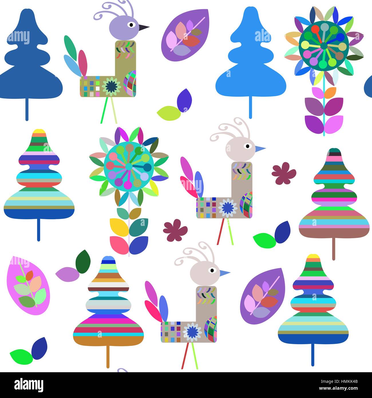 Floral seamless pattern, vector Stock Vector Image & Art - Alamy
