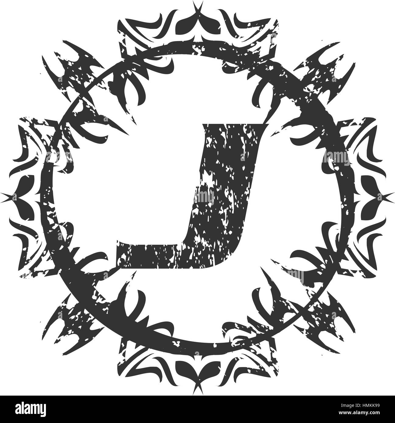 Rough Letter J Stock Vector Image & Art Alamy