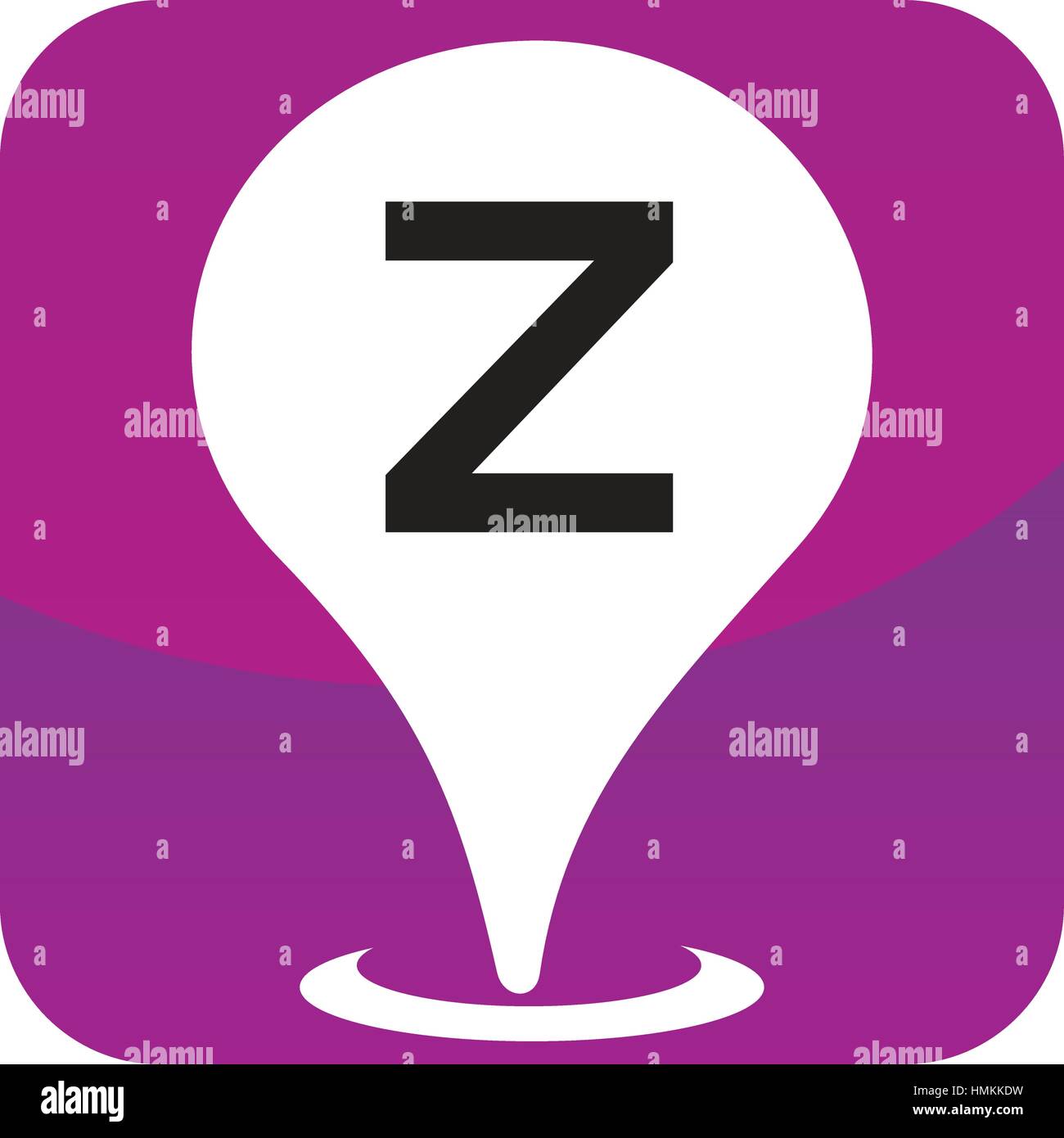 Location Search Solutions Initial Z Stock Vector Image & Art Alamy