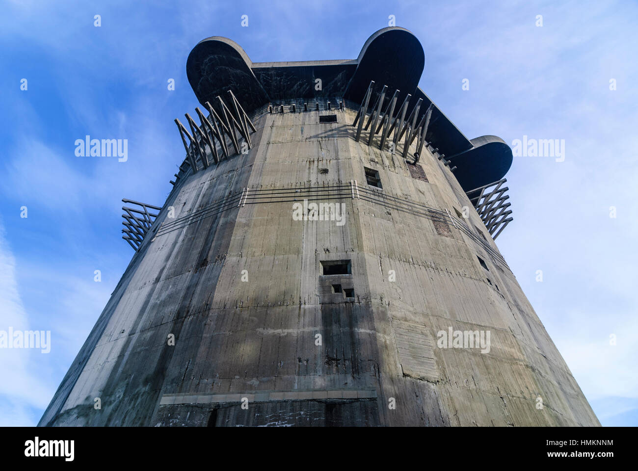 Wien, Vienna Augarten; antiaircraft tower, 02., Wien, Austria Stock Photo