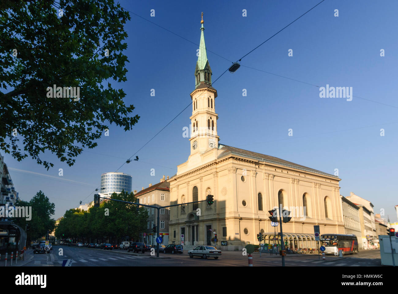 Wien, Vienna: church Nepomukkirche in Praterstraße, 02., Wien, Austria