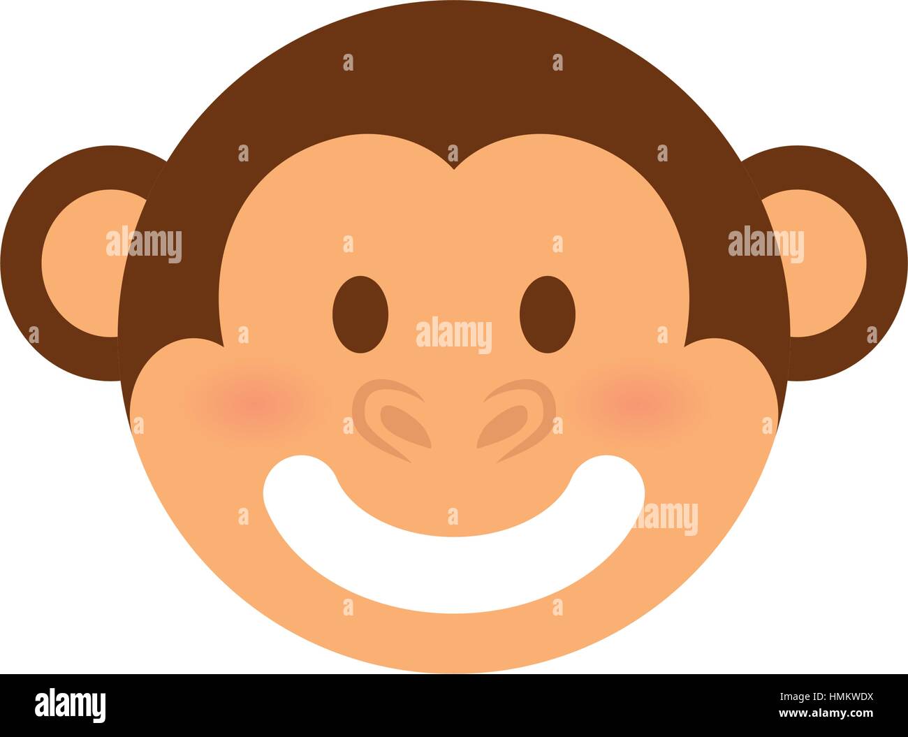 Cute monkey cartoon icon vector illustration graphic design Stock ...