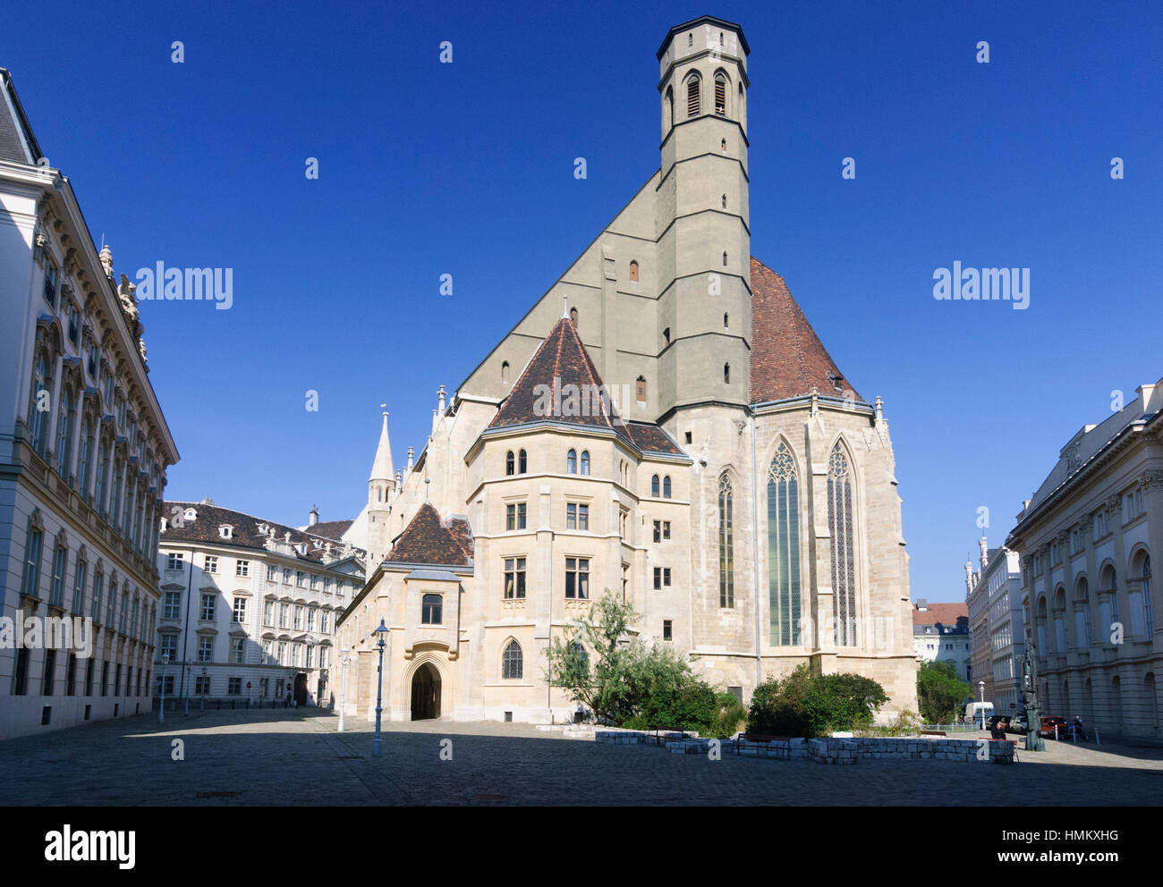 Wien, Vienna: church Minoritenkirche at Minoritenplatz, 01. Old Town