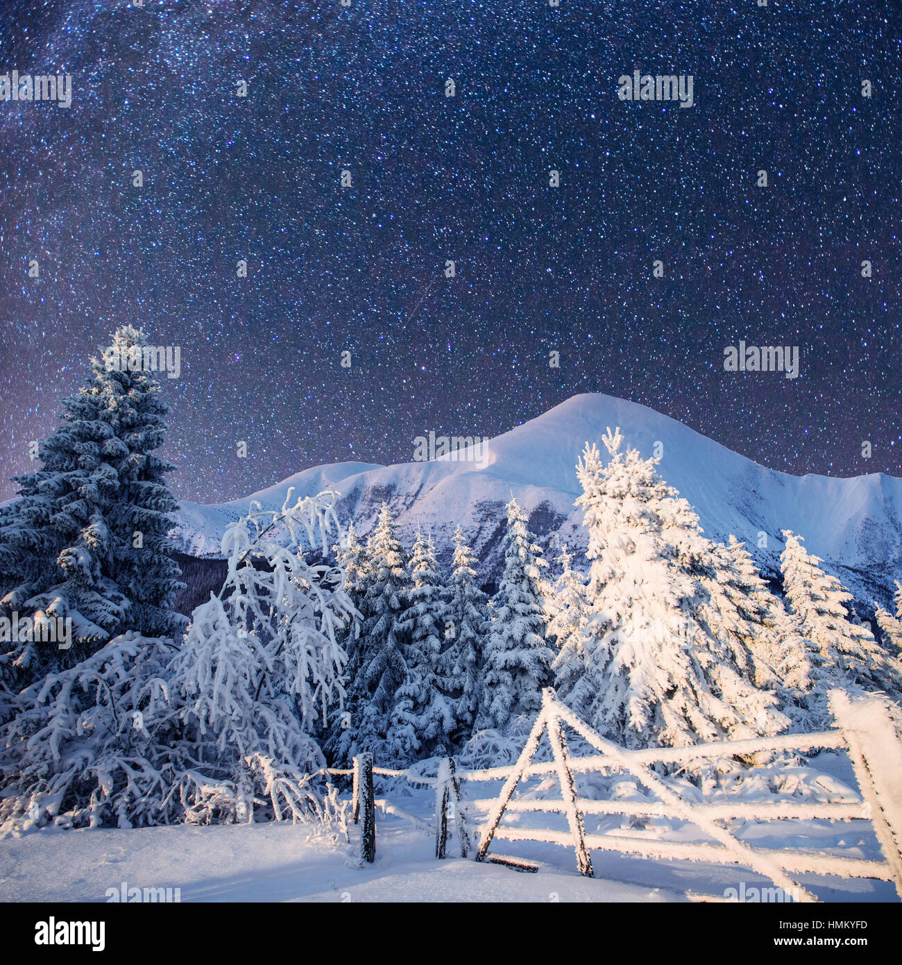 Magical view blue starry hi-res stock photography and images - Alamy