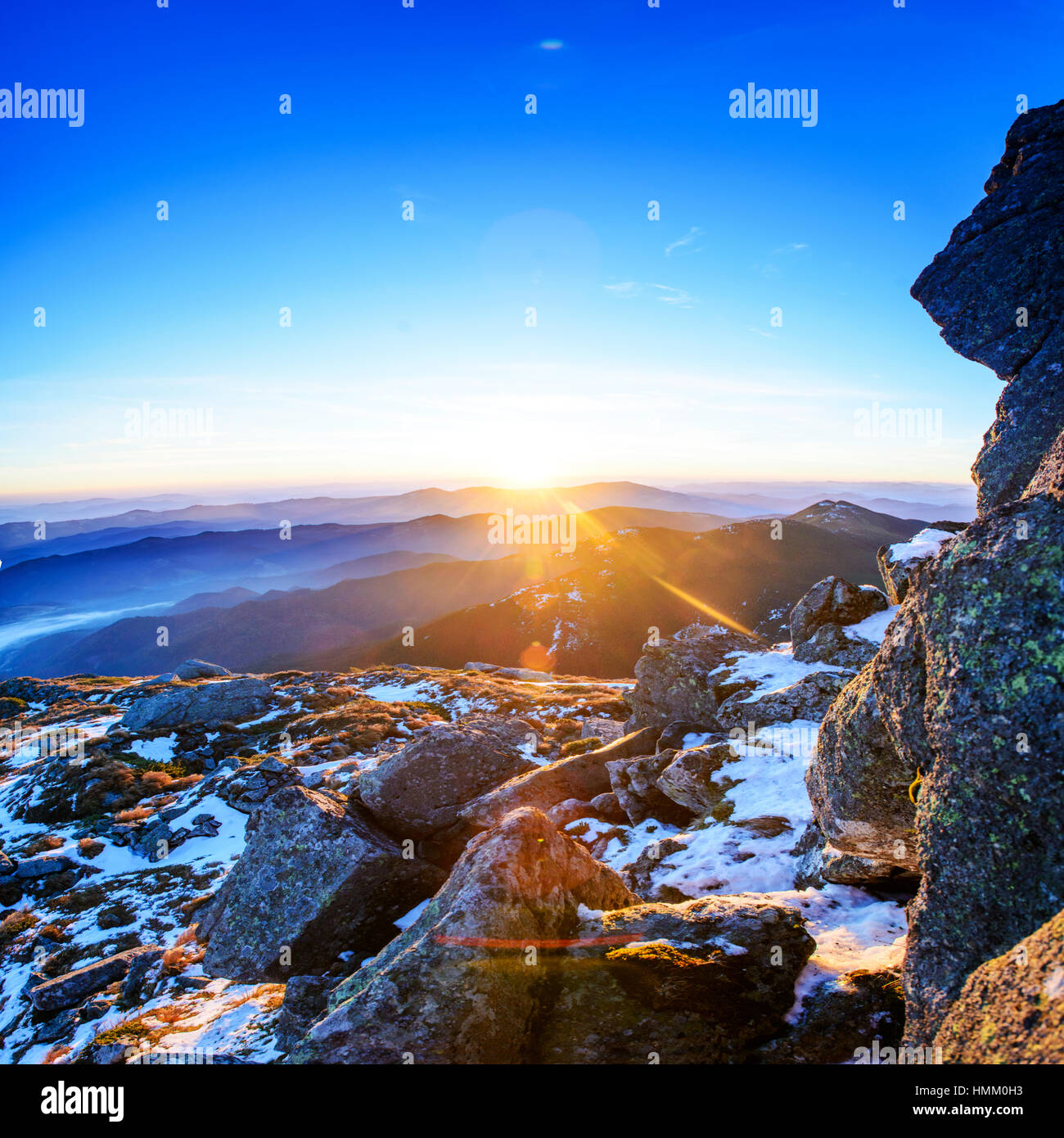 magnificent panorama of sunrise Stock Photo - Alamy