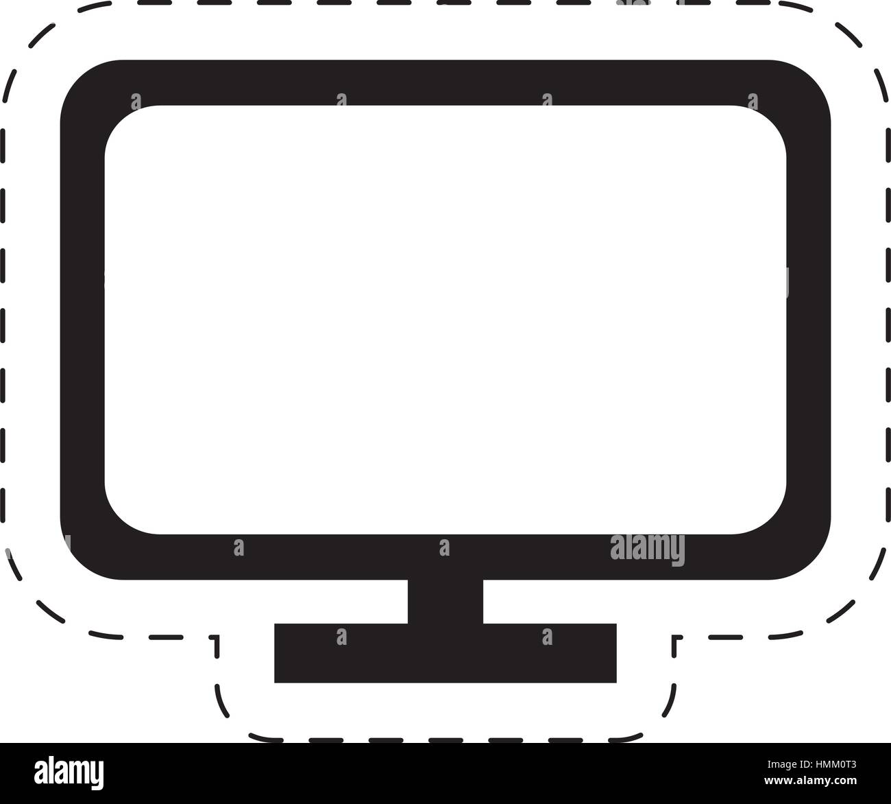 Computer Screen Pictogram computer screen technology wireless pictogram vector illustration eps ...