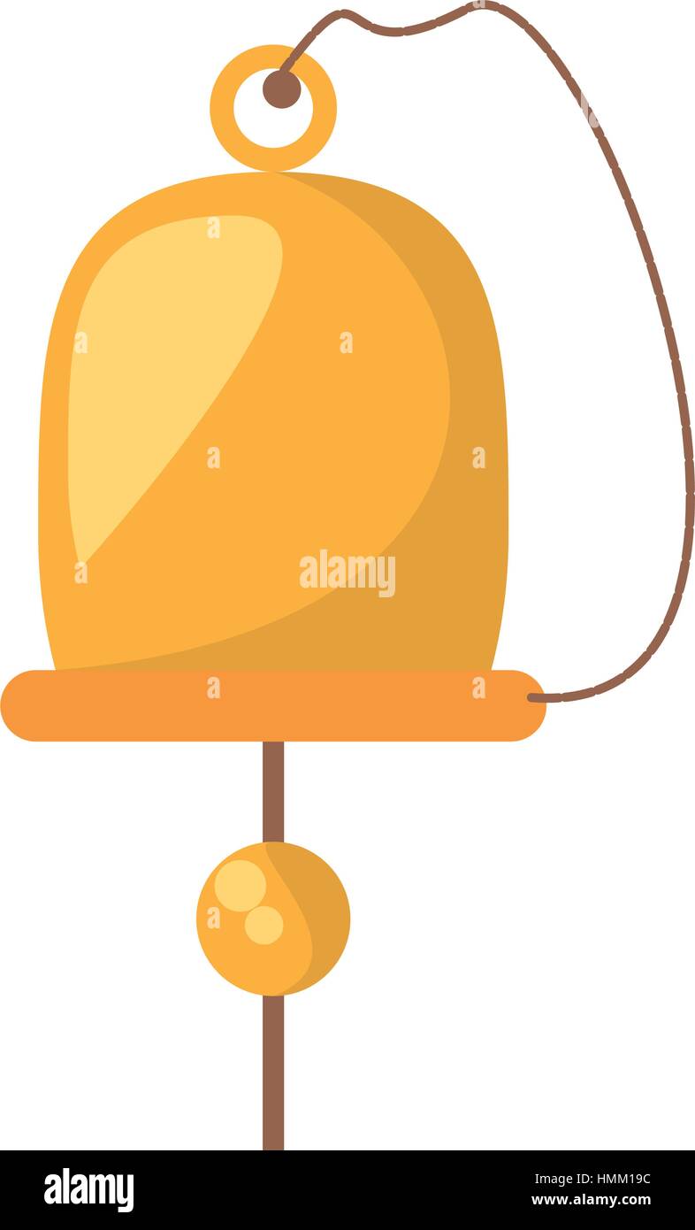gold ship bell nautical symbol vector illustration eps 10 Stock Vector