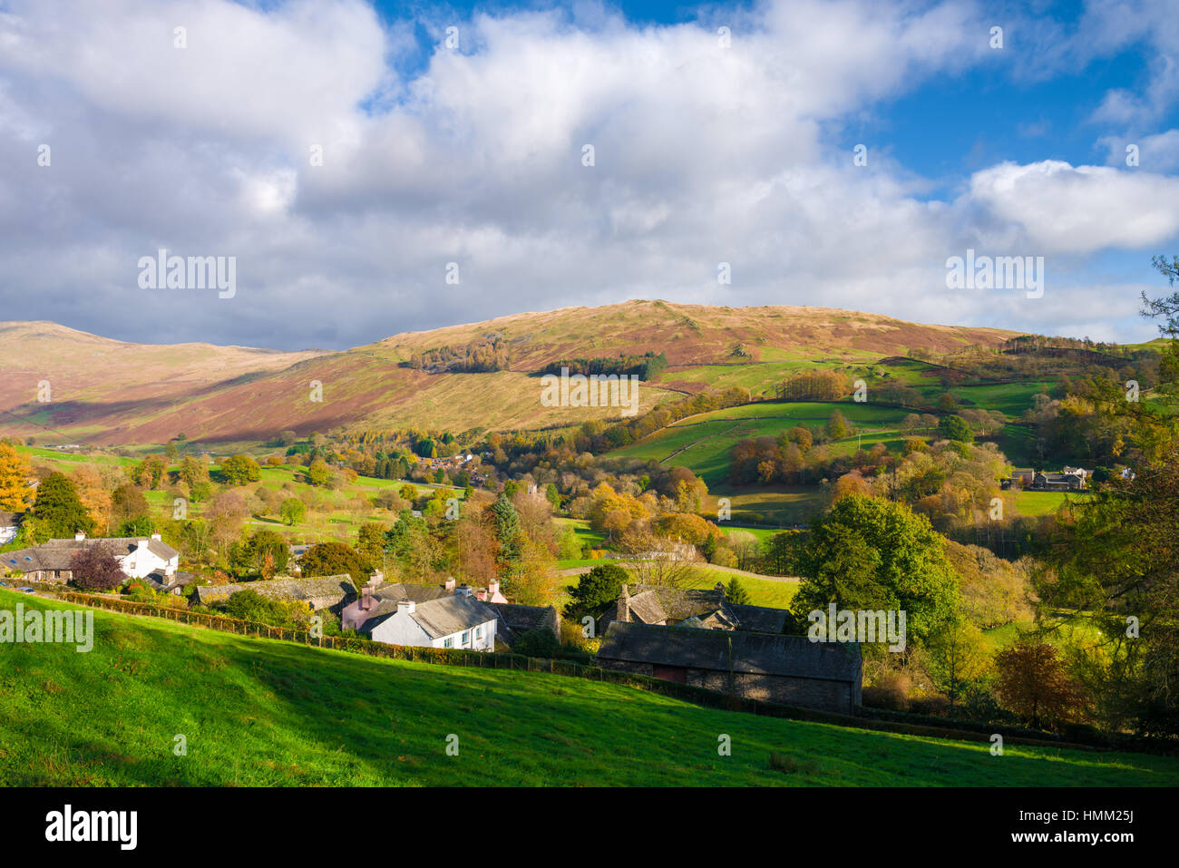 Troutbeck in the Lake District National Park, Cumbria, England Stock