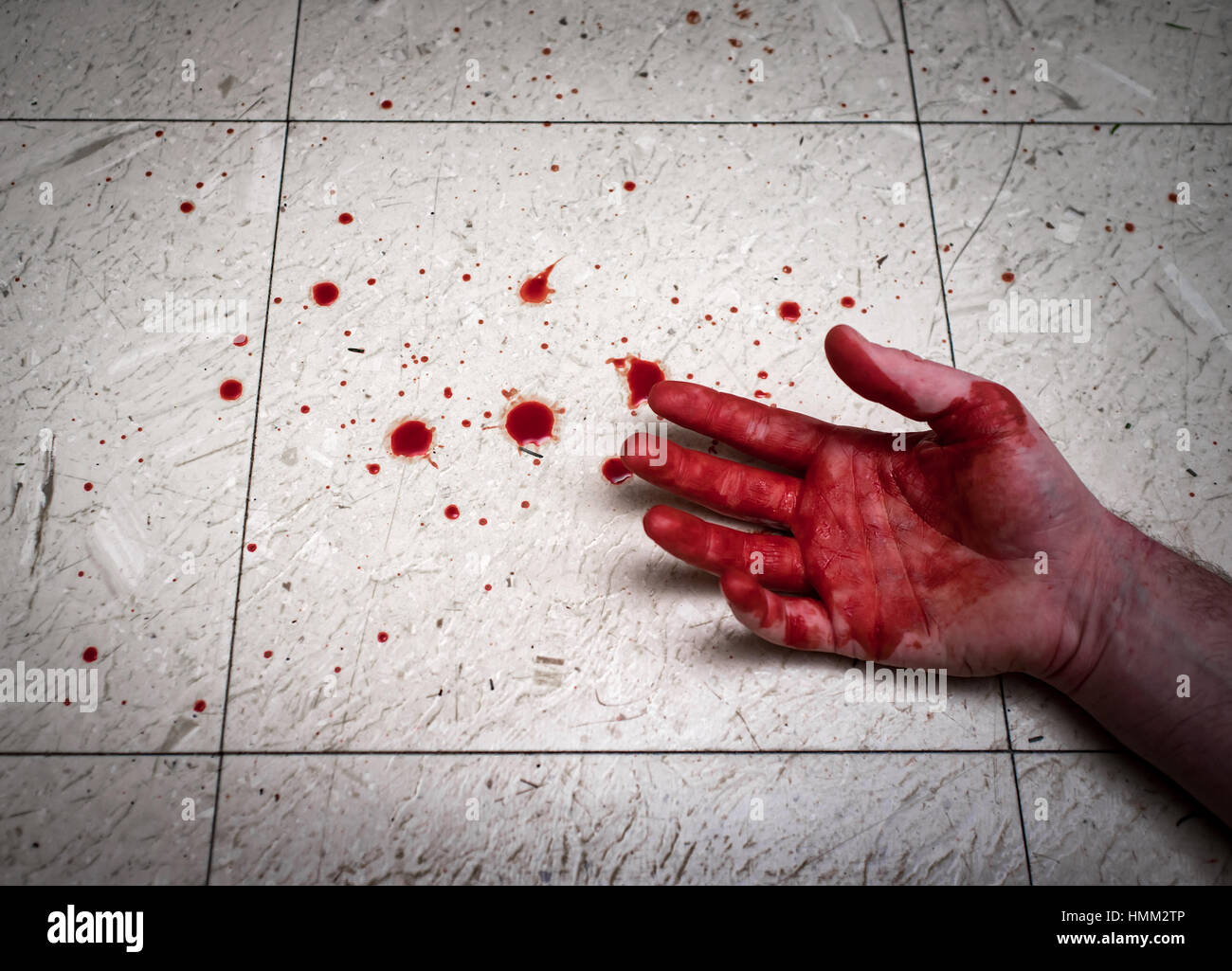 crime scene murder victim hands with blood spatter on floor stock photo alamy https www alamy com stock photo crime scene murder victim hands with blood spatter on floor 133206998 html
