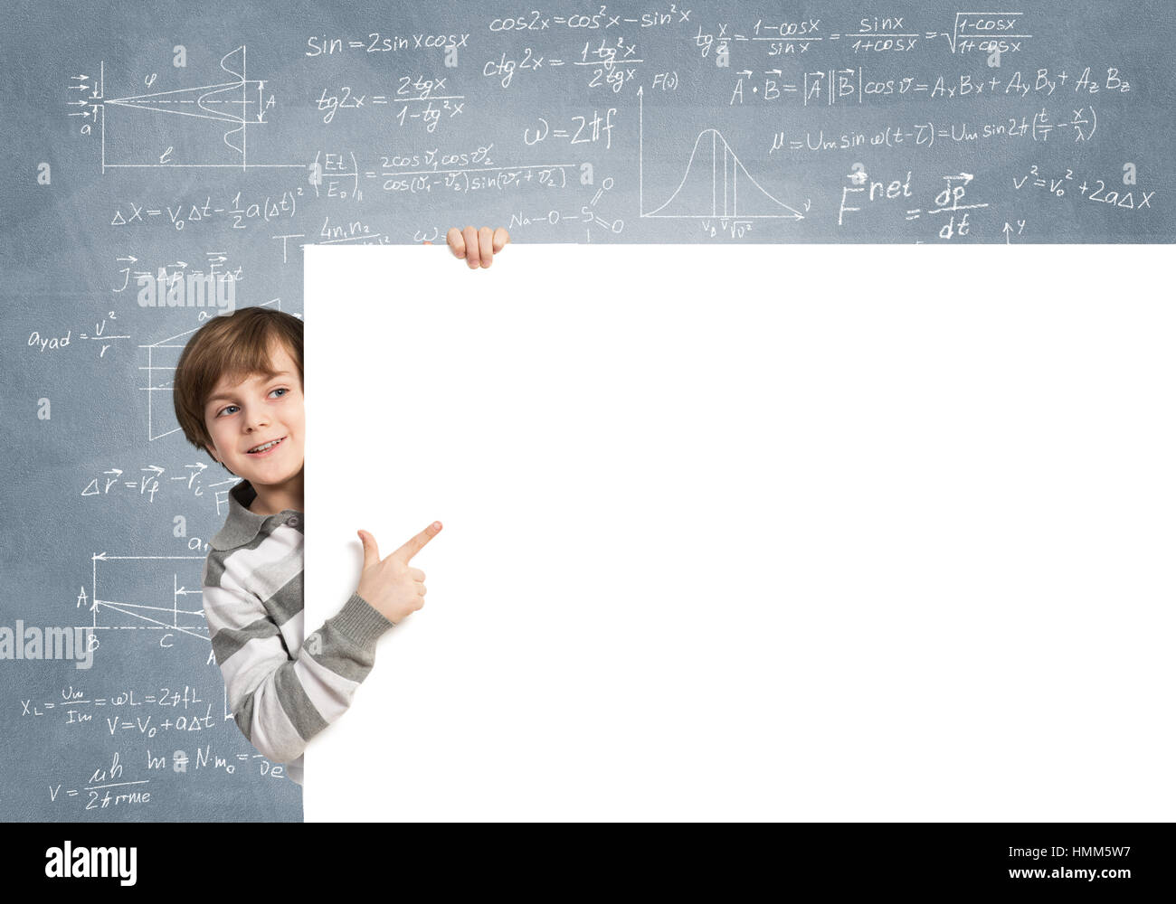 Boy with banner Stock Photo Alamy