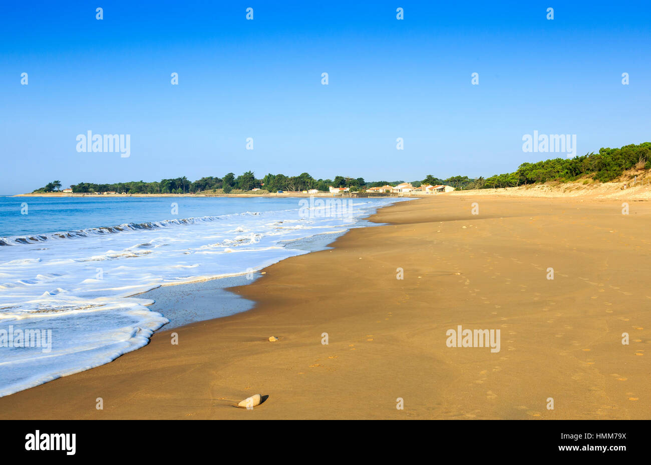 Vendee Beach near La Tranche Sur Mer, France Stock Photo