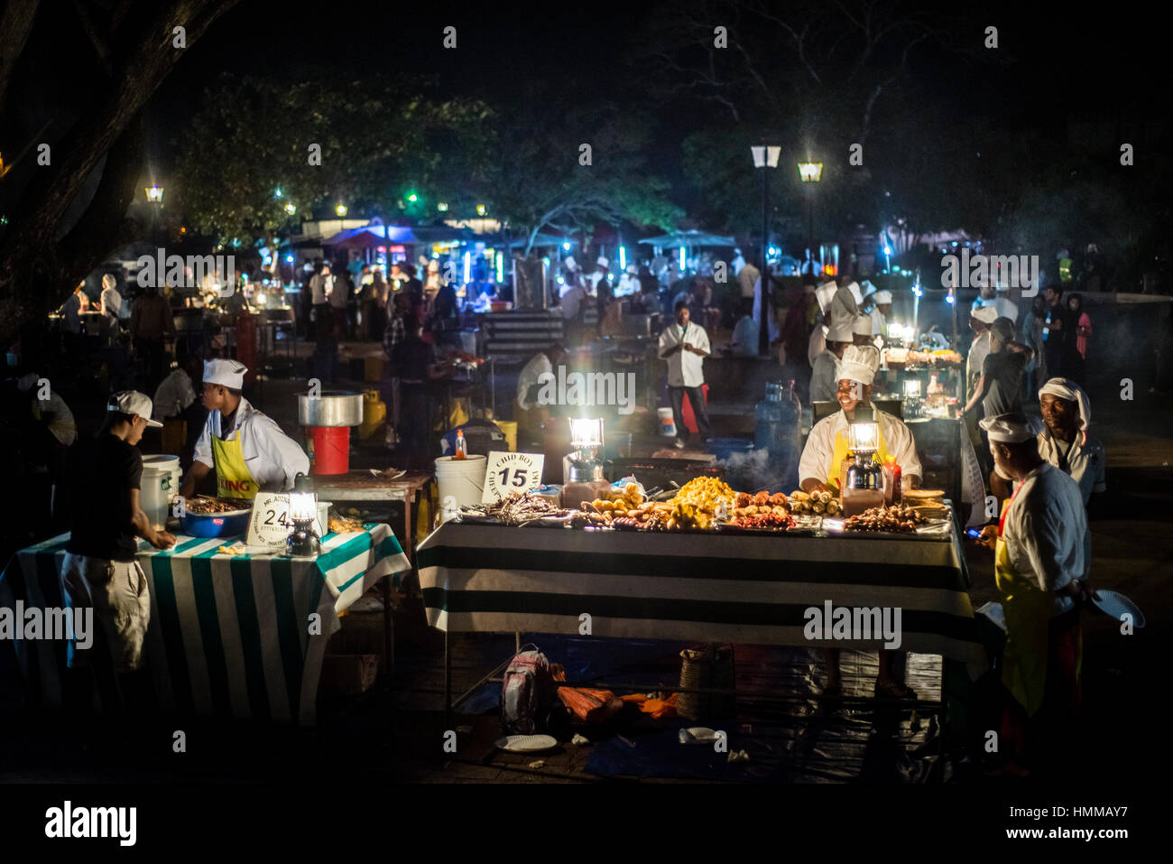 Zanzibar forodhani gardens night market hires stock photography and