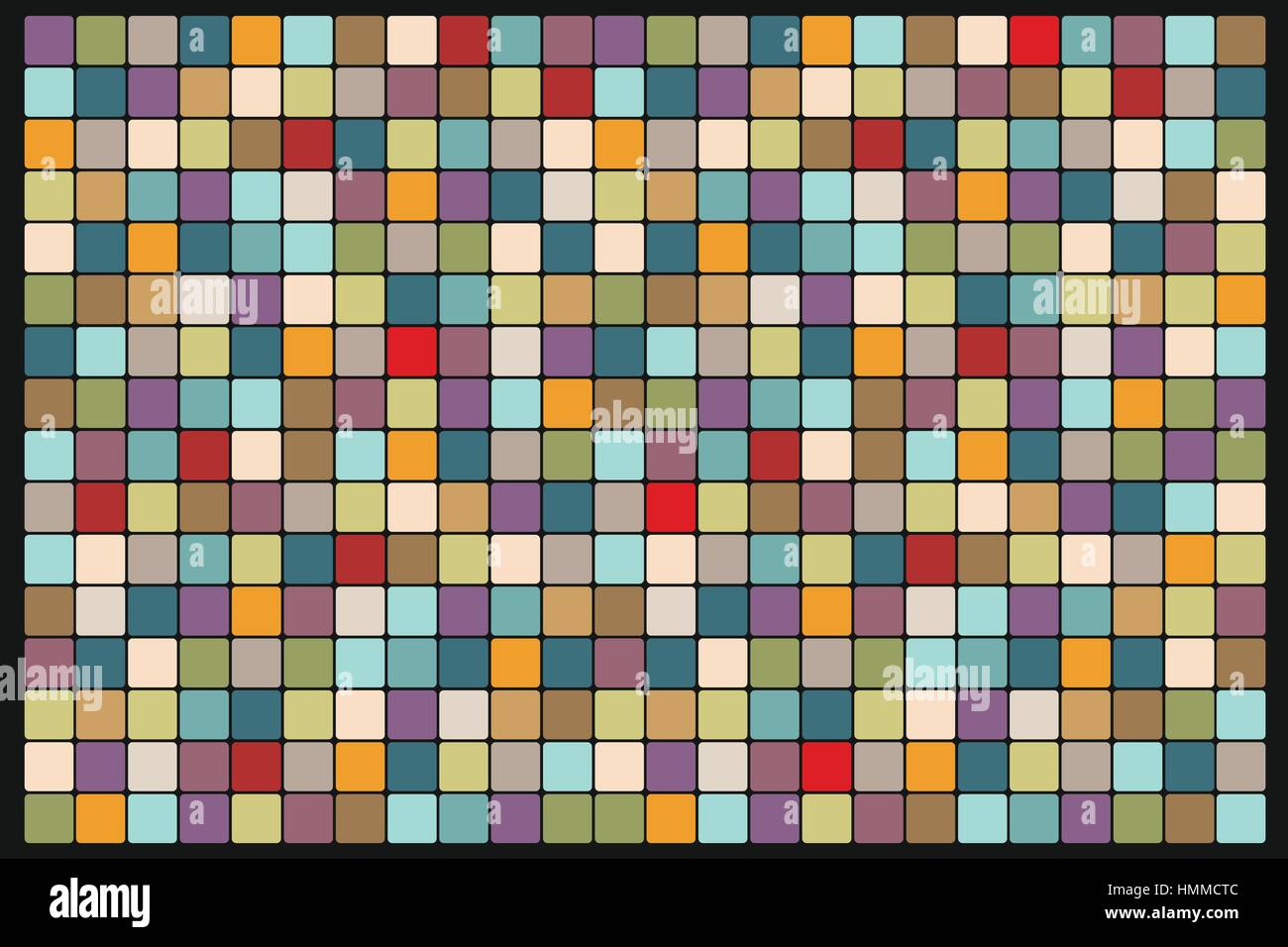 Mosaic background of colored squares Stock Vector