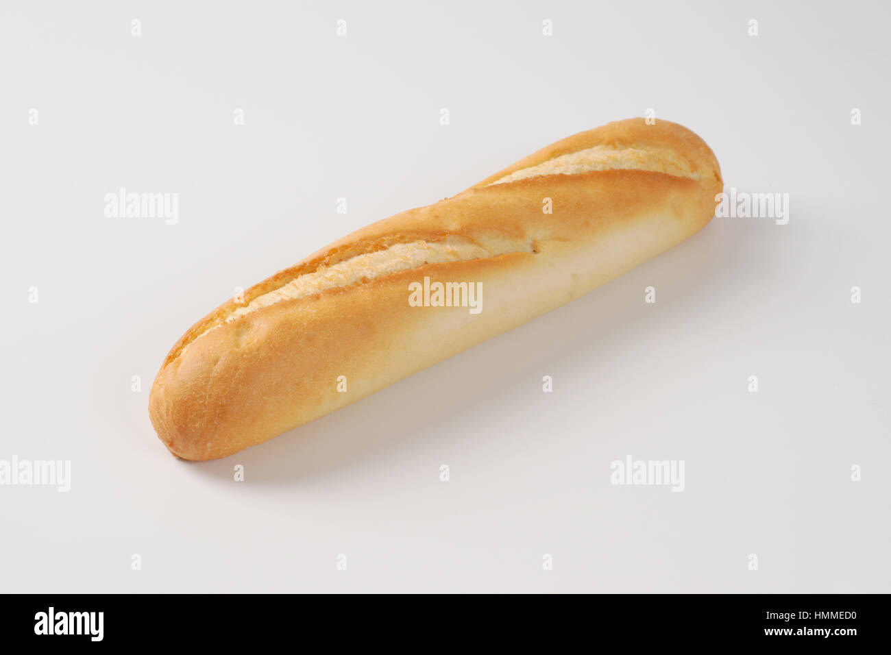 small french baguette on white background Stock Photo - Alamy