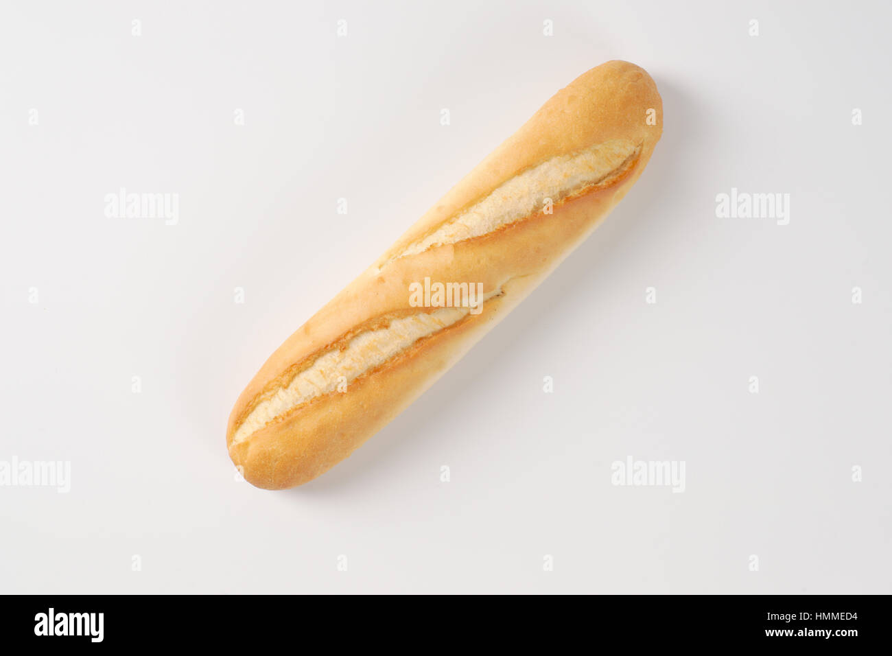 small french baguette on white background Stock Photo - Alamy