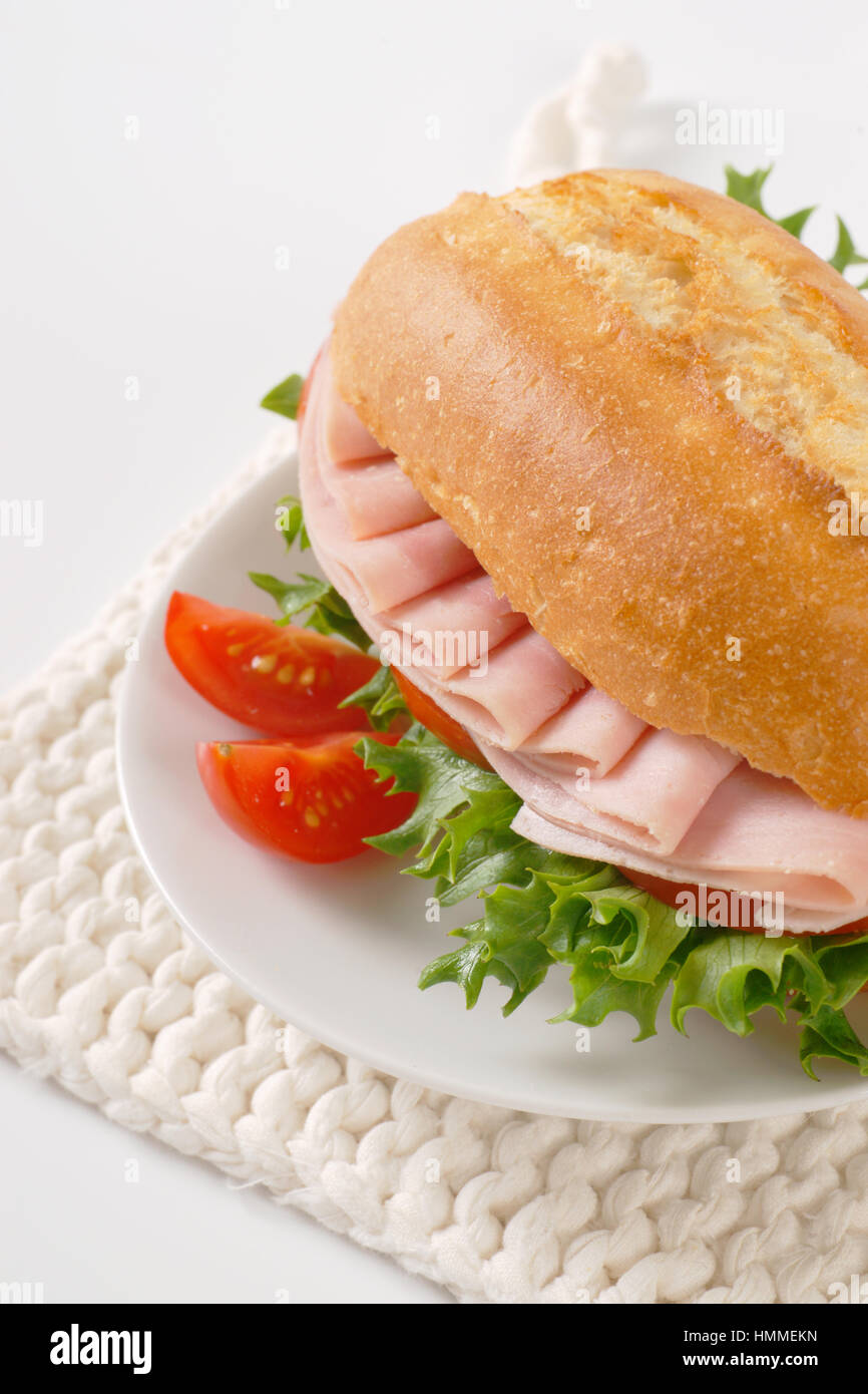 Ham and lettuce mini sandwich hi-res stock photography and images - Alamy