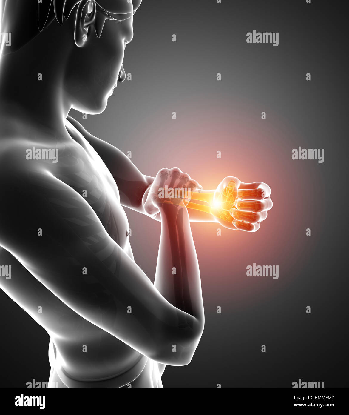 human body anatomy with joint pain Stock Photo Alamy