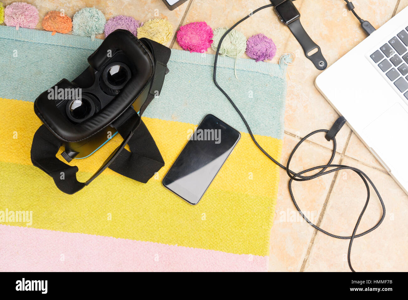 Vr Top View Top view vr glasses hi-res stock photography and images - Alamy