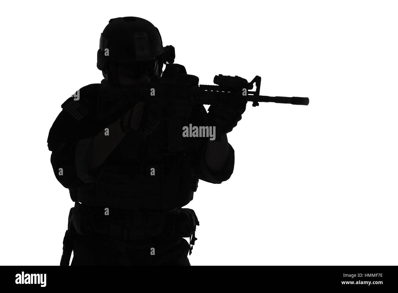 Soldier silhouette beret hi-res stock photography and images - Alamy