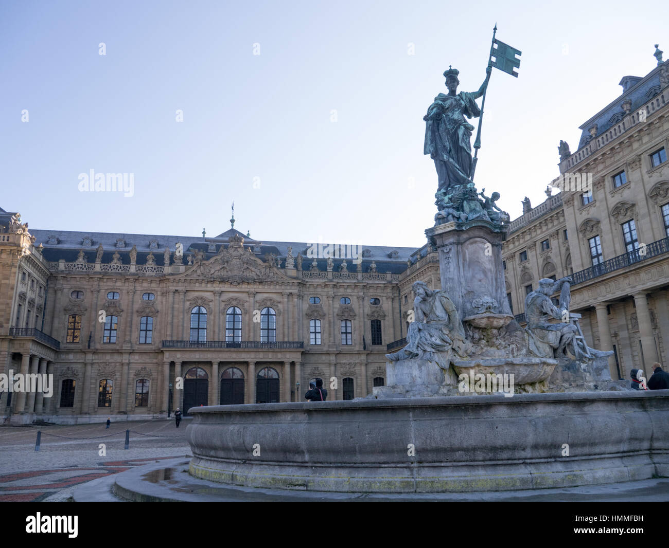 Wurzburg Residenz, world heritage site in Germany.Wurzburg is starting point of Romantic Road. Stock Photo