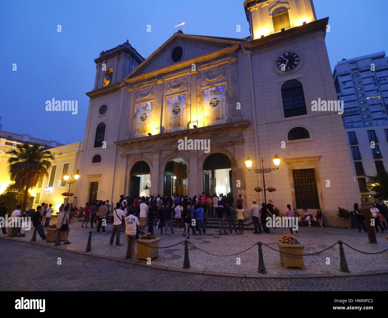 Macau Cathedral (The Historic Centre of Macau) Stock Photo