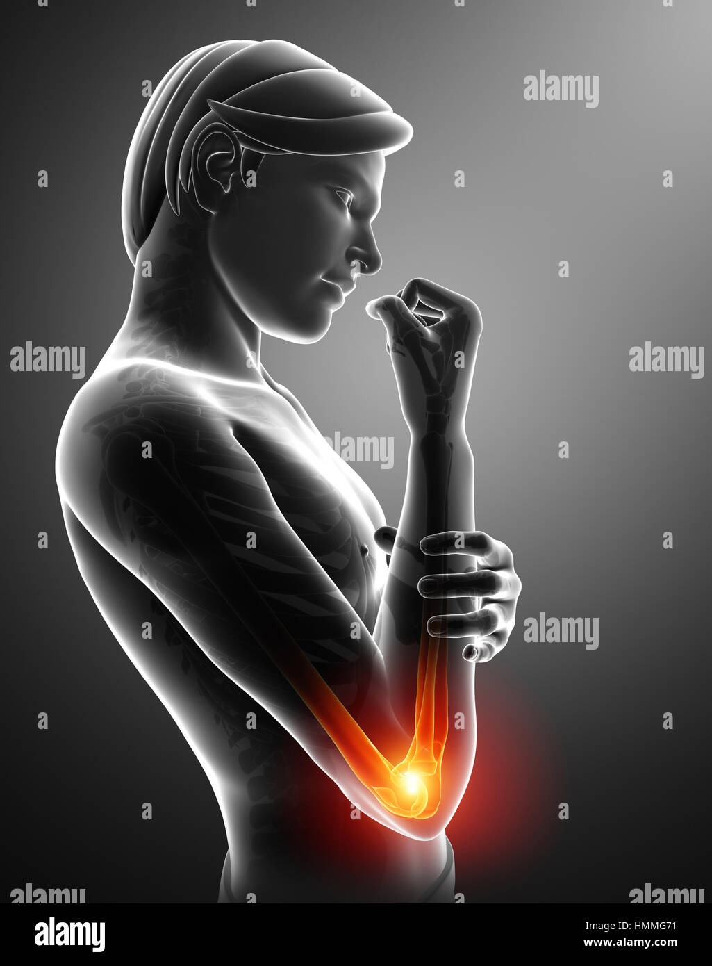 human body anatomy with joint pain Stock Photo Alamy