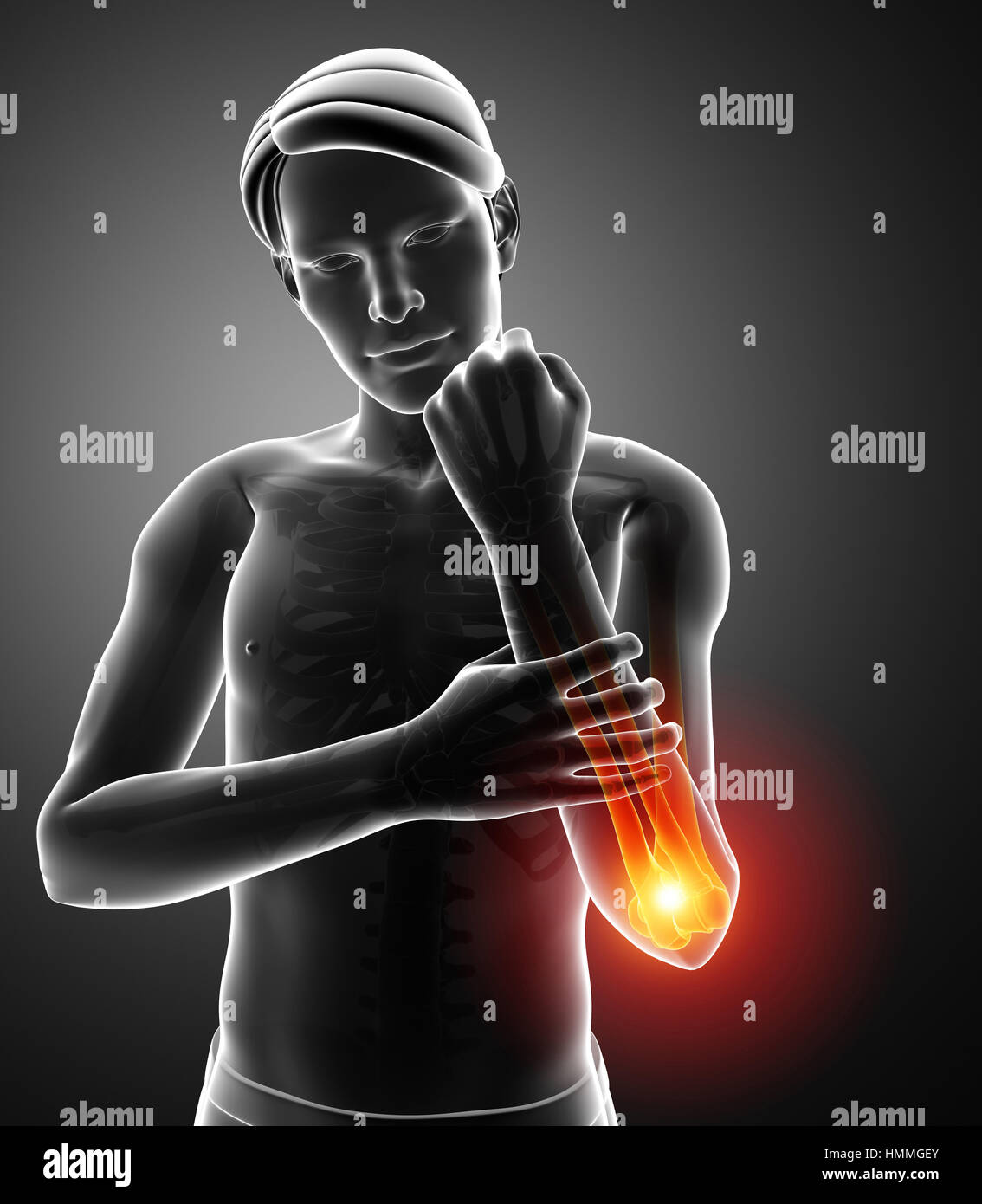 human body anatomy with joint pain Stock Photo Alamy