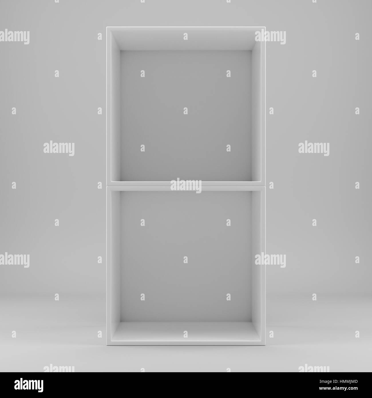 White empty clean shelf box Stock Photo - Alamy