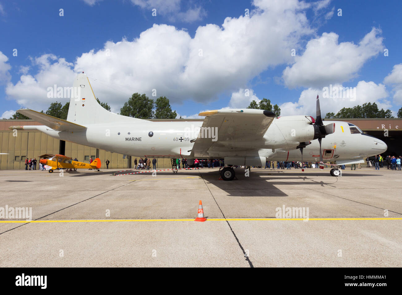 WITTMUND, GERMANY- JUNE 29, 2013: German Navy P-3 Orion aircraft on display at the Phantom Pharewell event. Stock Photo